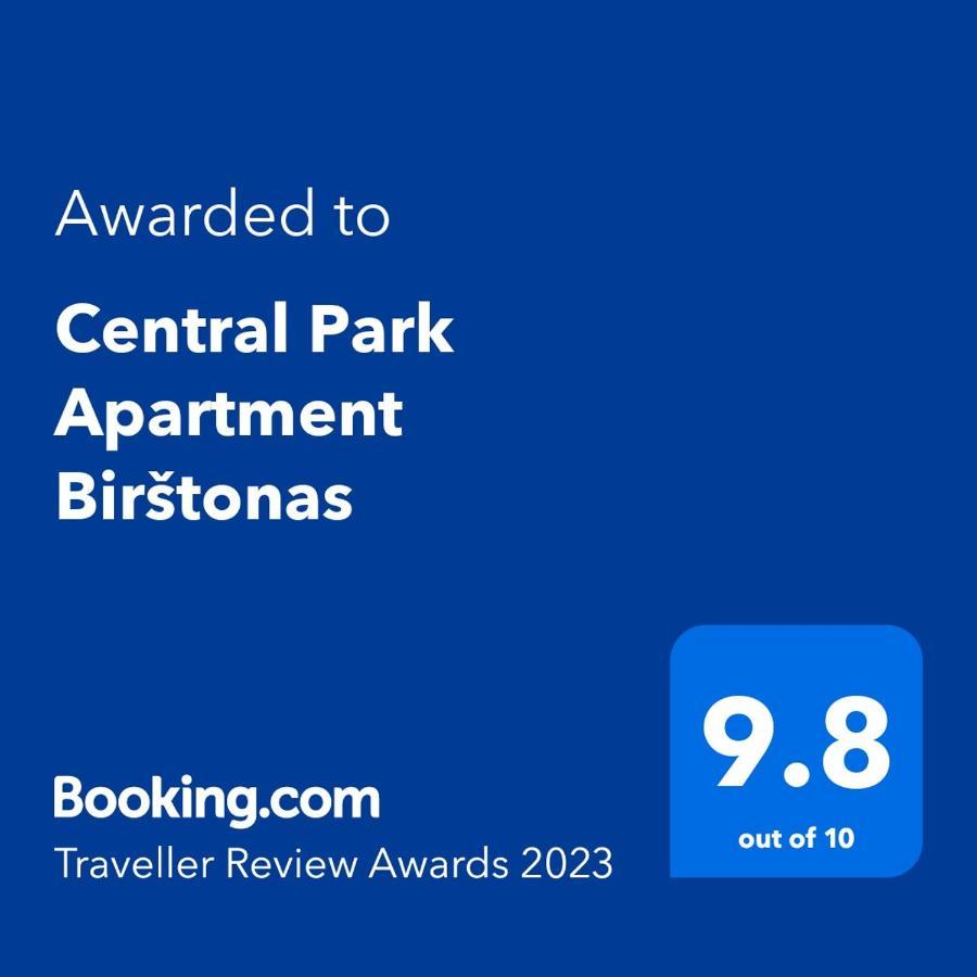 Central Park Apartment Бирштонас Экстерьер фото